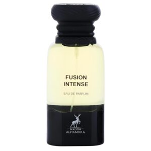 Maison Alhambra Fusion Intense – Aromatic, Sweet, Woody, Leather – Eau de Parfum Spray Long-Lasting Fragrance for Unisex, 2.7 Ounce / 80 ml