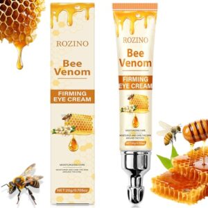 Bee Venom Firming Eye Cream, Anti Aging Under Eye Cream for Reduce Eye Puffiness,Dark Circle, Hydrates & Smooths Fine Lines (Honey)