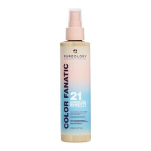 Pureology Color Fanatic Multi-Tasking Leave-In Spray, 21 Benefits for All Hair Types, Heat Protection, Detangling & Frizz Control, Infused with Coconut & Camellia Oils, Color Safe, Vegan