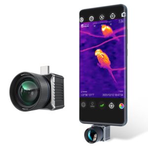 T2 Max – Birdwatching Thermal Camera for Android, 1600m Thermal Vision Monocular w/512×384 Super Resolution, 50Hz, 15mm Manual Lens, 15x Digital Zoom, 15mK NETD, 2026 Upgrade