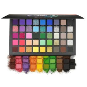 K’APEINE Colorful Eyeshaow Palette, 45Colors Matte Shimmer Eyeshadow Metallic Eye Shadow Palettes Professional Rainbow Makeup Pallet Long Lasting Blendable Make Up Eye Shadows Cosmetics for Women