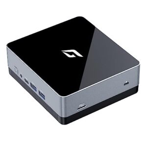 CyberGeek Mini Desktop Linux Server,12th Alder Lake N100 (up to 3.4GHz) Small Mini PC, 16GB DDR4 RAM 128GB PCIe SSD, Mini PC Computers 4K Dual HDMI/USB3.0/WiFi 6/BT5.2/RJ45/VESA, Home/Office