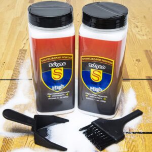 Shuffleboard Sand – Shuffleboard Wax with Mini Dustpan and Mini Brush, 2 Cans(2×14 oz)